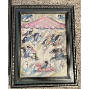 VTG FRAMED TED DE GRAZIA NAVAJO 11”X14” ART PRINT 1970’s